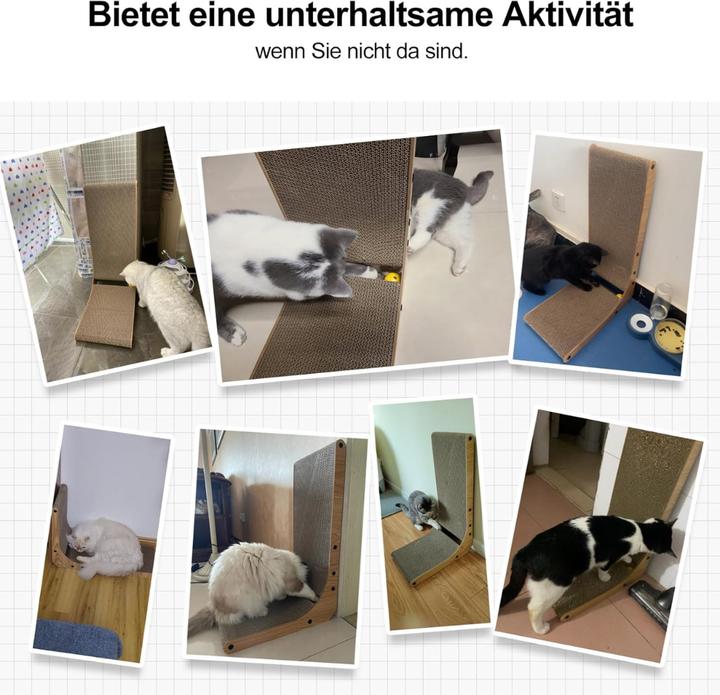 Actual product image Fukumaru Cat scratching board (68 cm, Multicoloured)