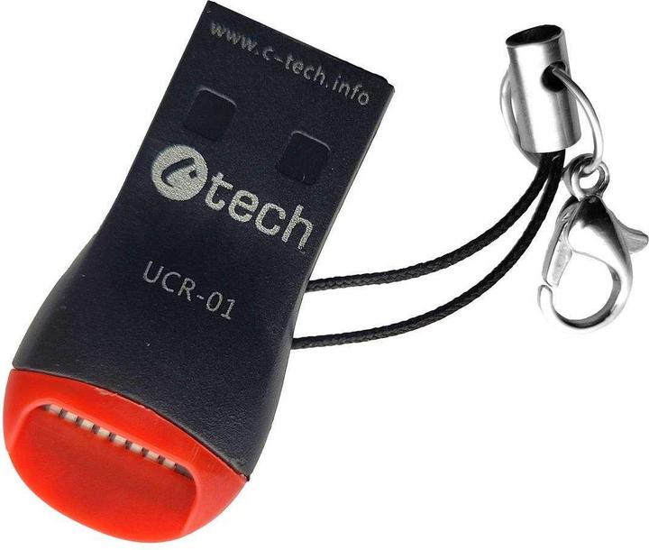 C-Tech čtečka karet UCR-01, USB 2.0 TYPE A, micro SD (USB 2.0)