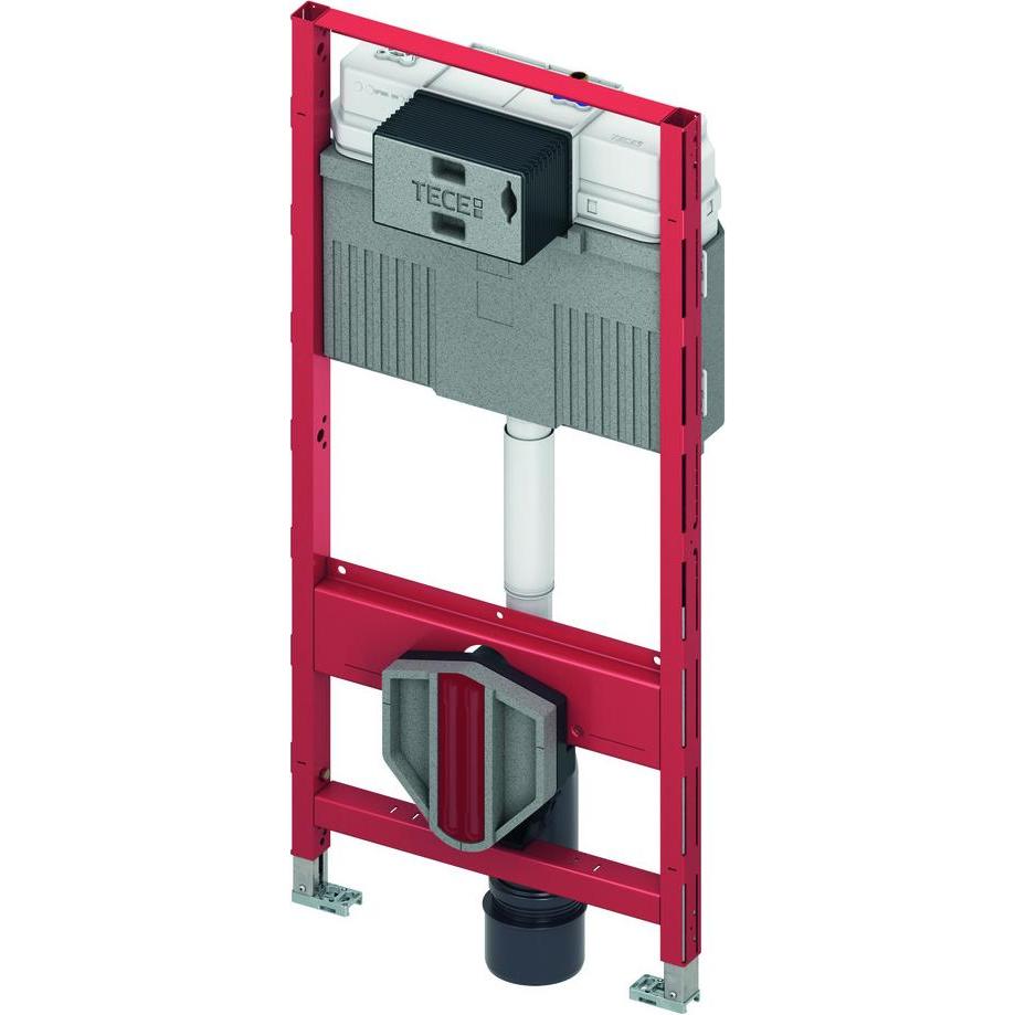 TECE, Sciacquone WC, Modulo WC TECEprofil, con cassette di risciacquo Uni, funzione di risciacquo igienico integrata, acq