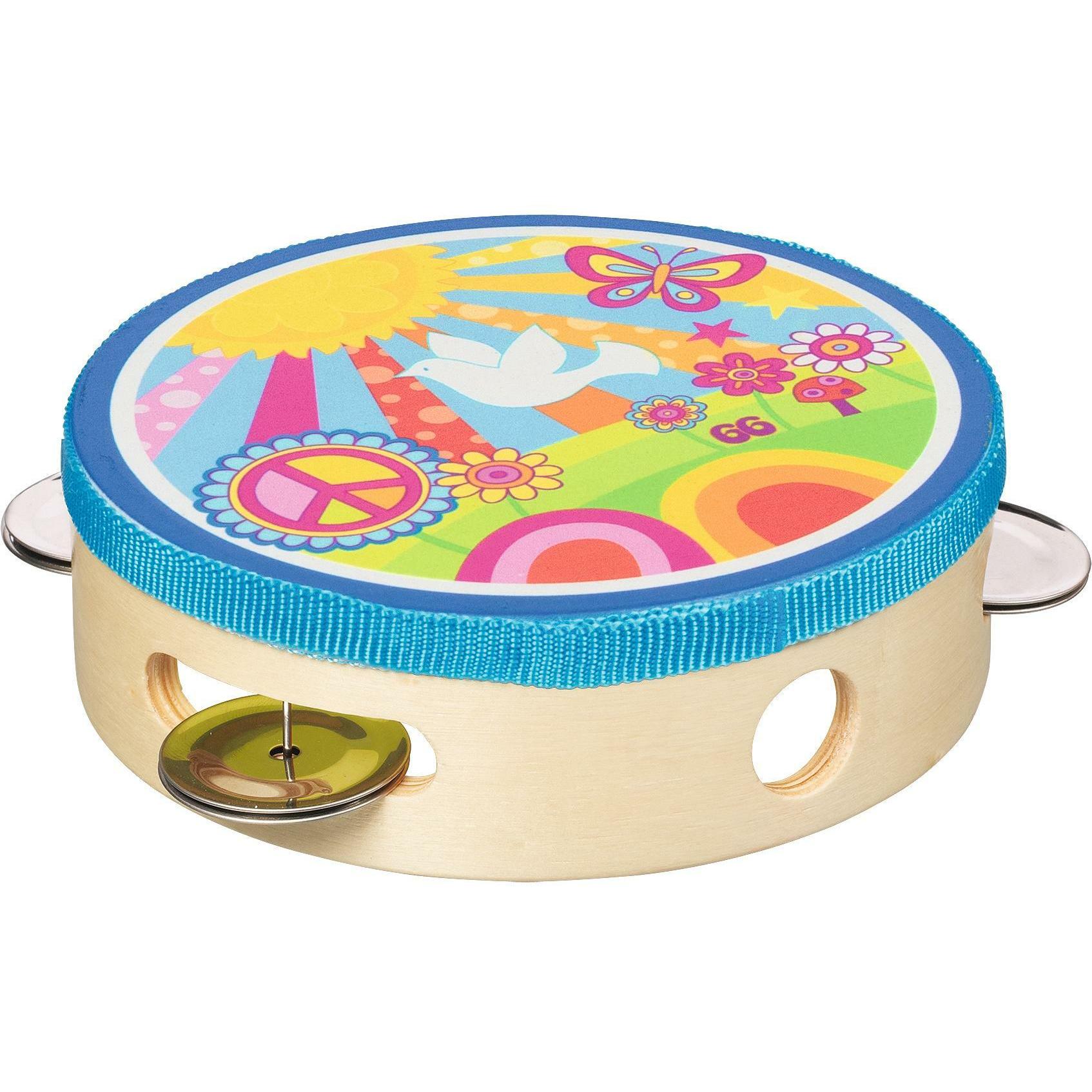 Goki Tamburin Sonnenschein mit Schellen, goki66 (Francese, Inglese, Italiano, Tedesco)