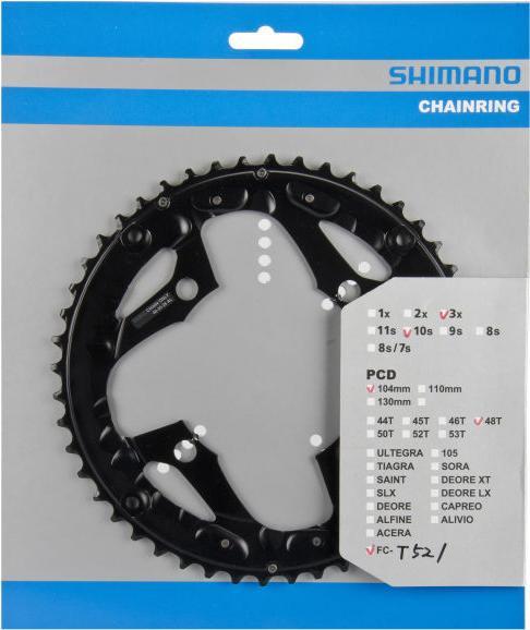 Image du produit Shimano Plateau FC-T521 48 dents AL pour protège-pantalon (48)
