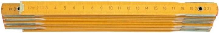 Actual product image Stanley folding ruler wood yellow (2 m)
