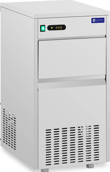 Actual product image Royal Catering Ice Maker Machine - 30 kg/24 h - 7 kg capacity - 240 W - Stainless steel -