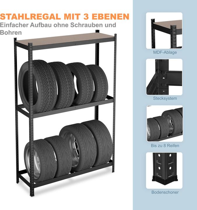 Actual product image Relaxdays Tyre rack