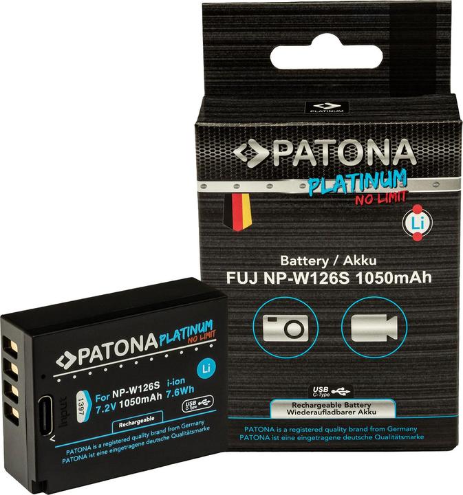 Produktbild Patona Platinum USB-C Fujifilm NP-W126S (Kamera Akku)
