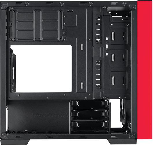 Produktbild Silverstone Tower SST-RL08BR-RGB schw./rot (Mini-DTX, Mini-ITX)