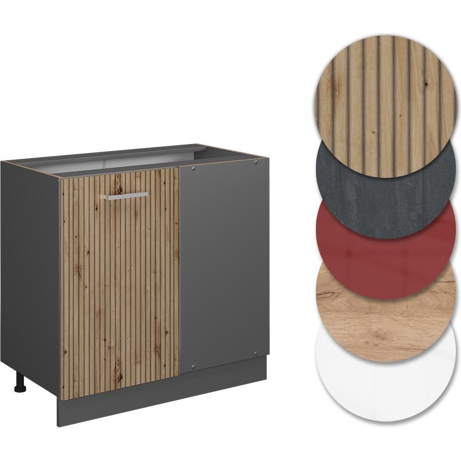 Vicco, Regal, Eckunterschrank R-Line (86 x 46 x 81.5 cm)