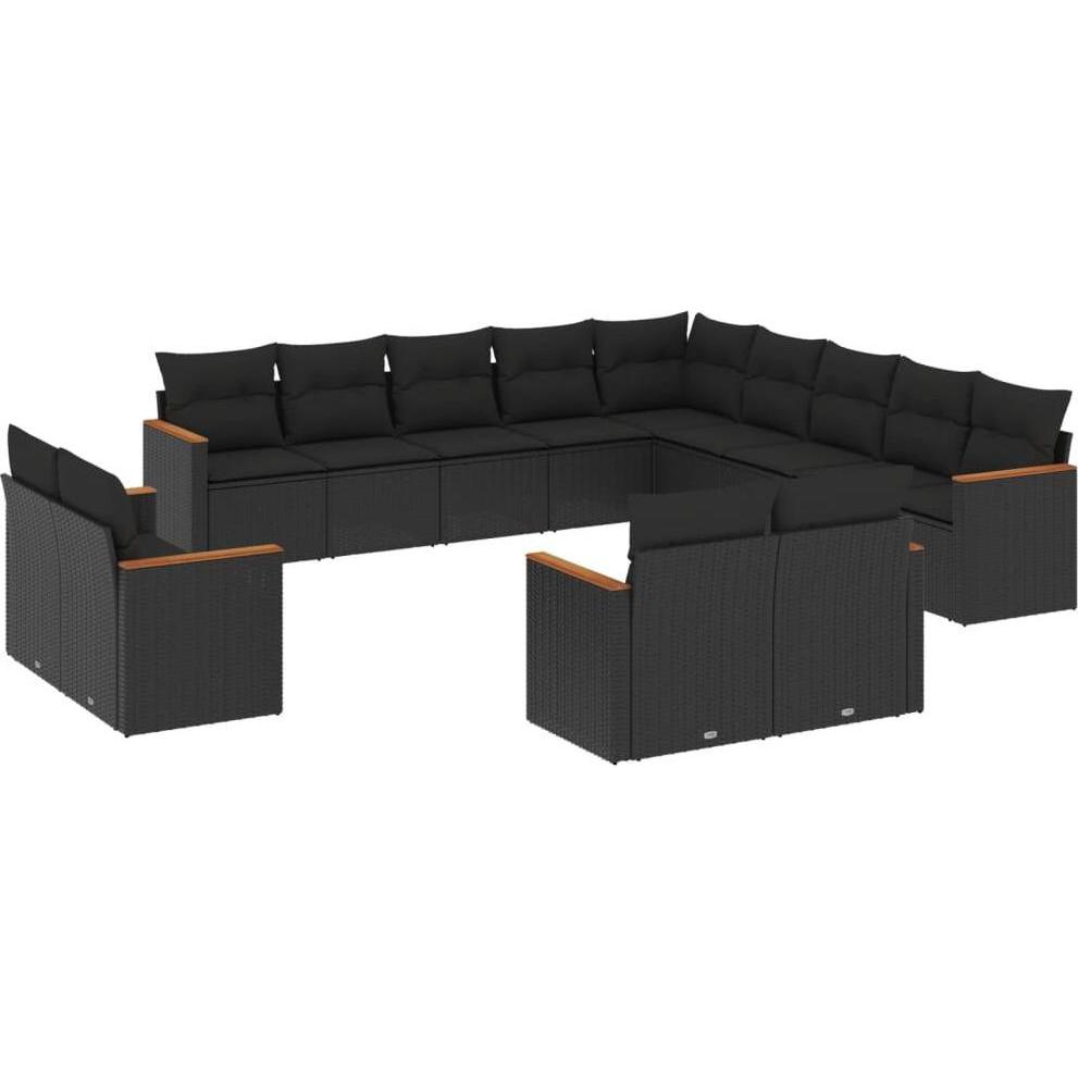 VidaXL, Gartenlounge, 10-tlg. Garten-Lounge-Set mit Kissen