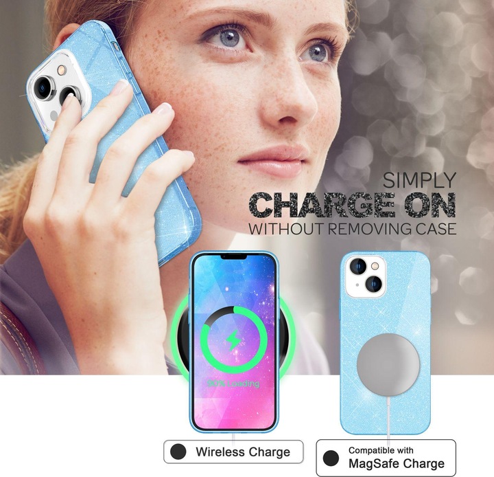 Image du produit Nalia Étui à paillettes (Apple iPhone 14)