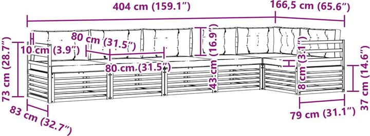 Produktbild vidaXL Outdoor-Sofa