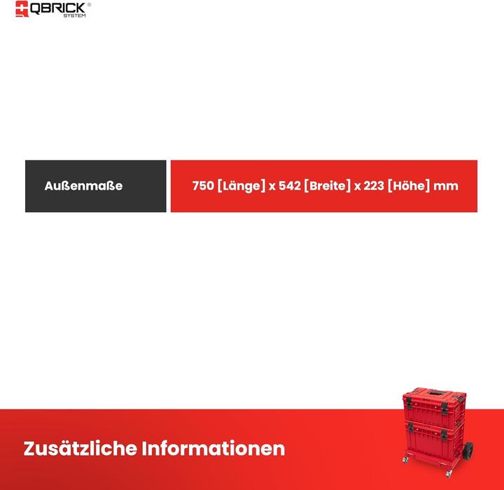 Productafbeelding Qbrick Oprolbaar platform System ONE 2.0 Transport Platform Allterrain Rood ultra HD rood (Platform ladder)