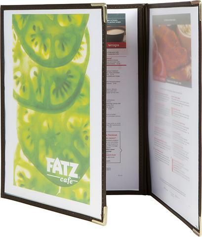 Actual product image Securit Menu card folder CRYSTAL, A4, fr 6 sheets