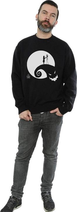 Actual product image Disney Mens Nightmare Before Christmas Moon Oogie Boogie Sweatshirt (3XL)