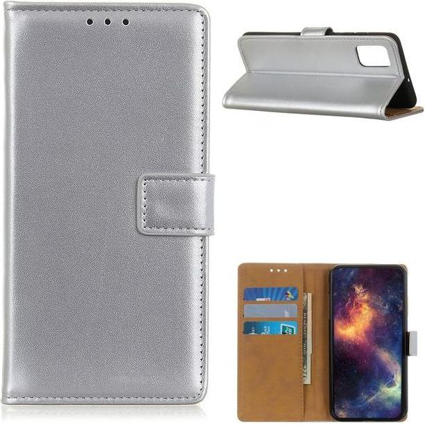 Thumbnail - MU Classic Classic II Leder Bookcover Series (OnePlus 9), Smartphone Hülle, Silber