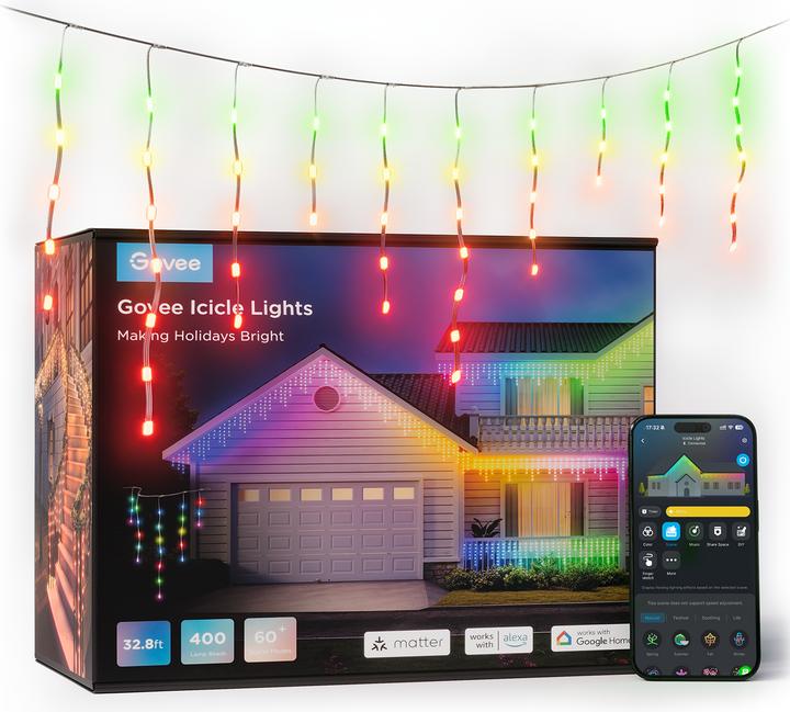 Actual product image Govee Icicle (Multicoloured, 1000 cm, Indoor)
