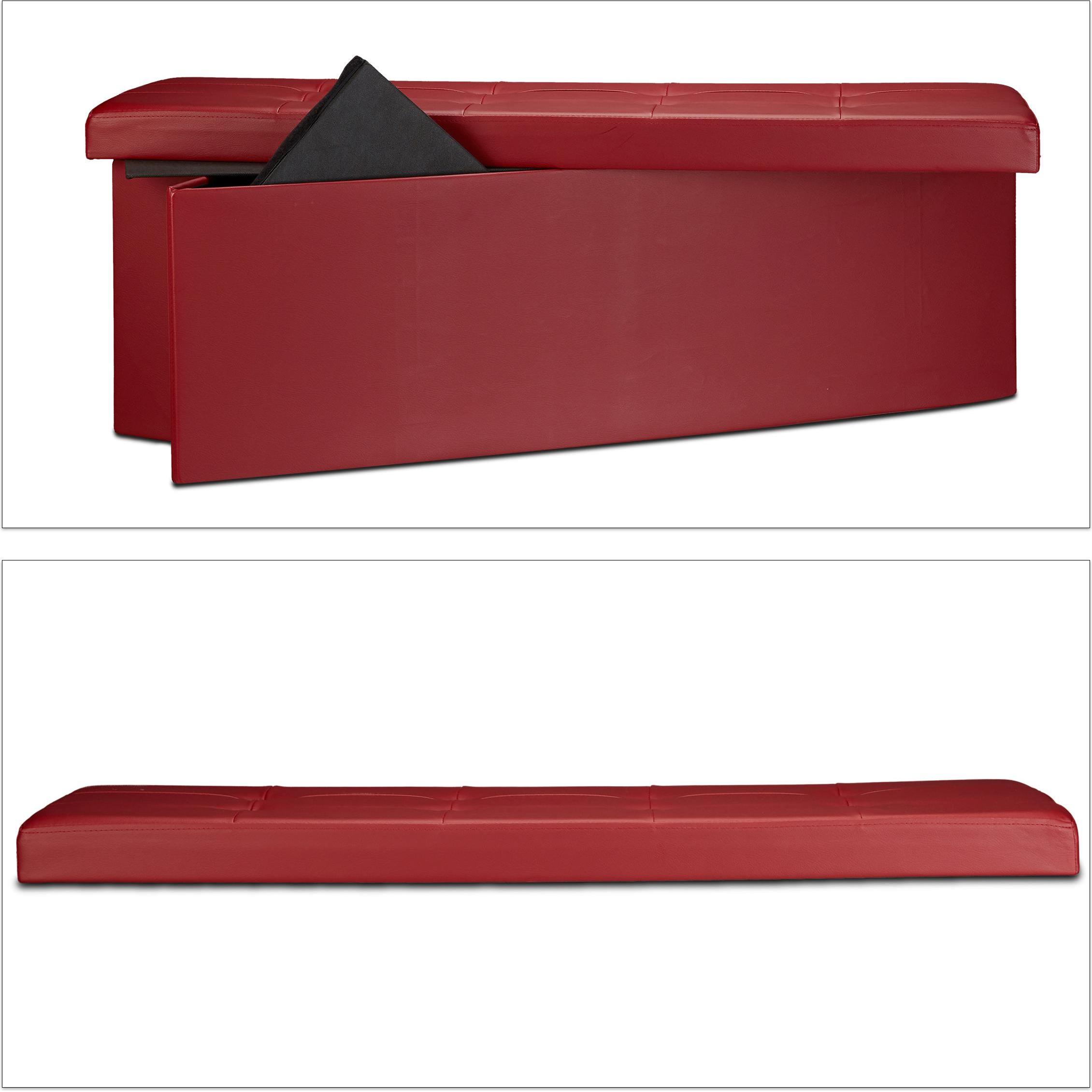 Relaxdays, Sitzbank, Faltbare Sitzbank (114 cm)