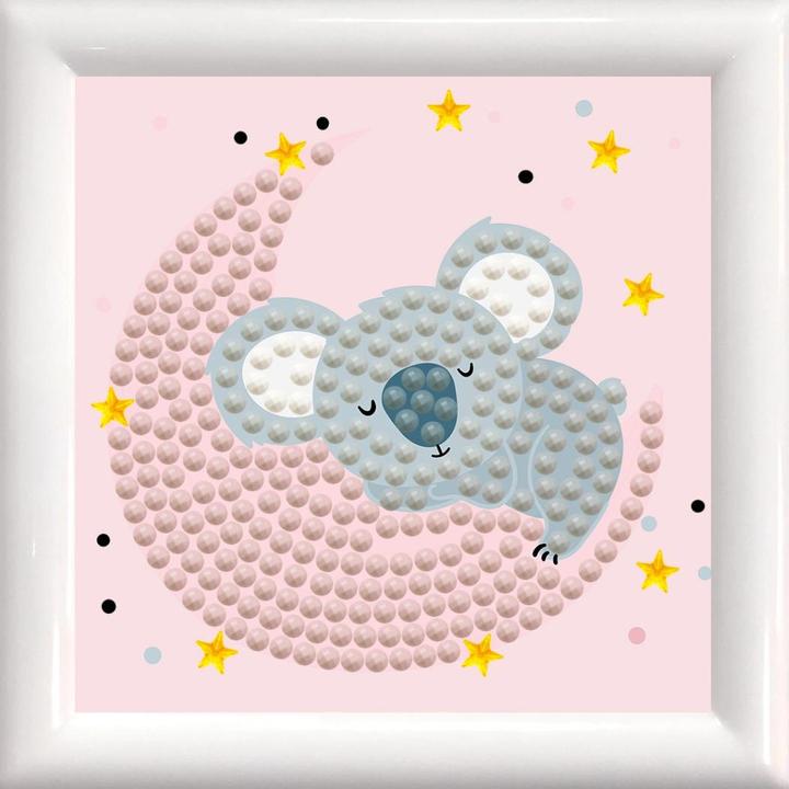 Produktbild Diamond Dotz Original Diamond Painting Starter Set "Hugging the Moon" 7x7 mit Bilderrahmen, 388 D