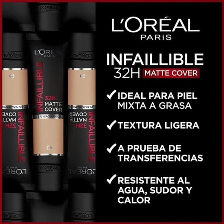 Image du produit L'Oréal Paris INFAILLIBLE 24H fond de teint couvrant mat #200-sable doré (Sables d'or)