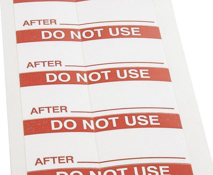 RS PRO Red vinyl cloth label 'DO NOT USE'