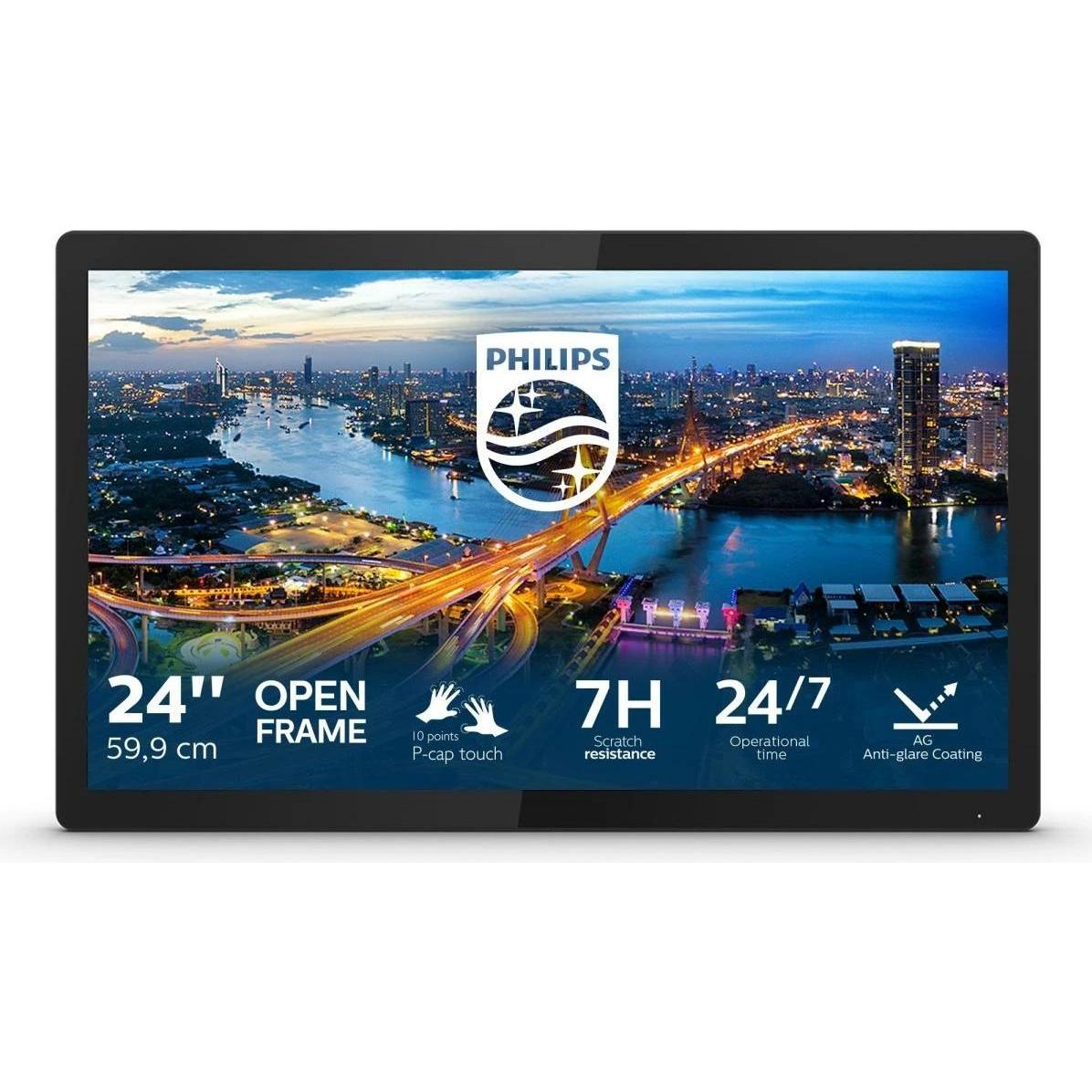 Philips 242B1TFL/00 (1920 x 1080 Pixel, 23.80"), Monitor, Schwarz