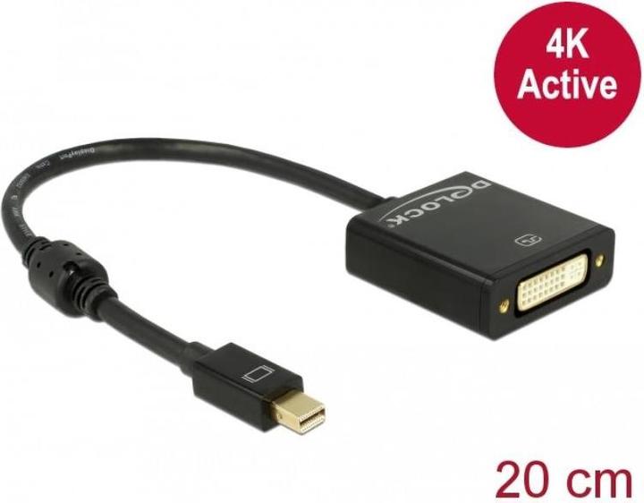 Produktbild Delock Monitoradapter 4K Mini-Displayport zu DVI (DVI, 16 cm)