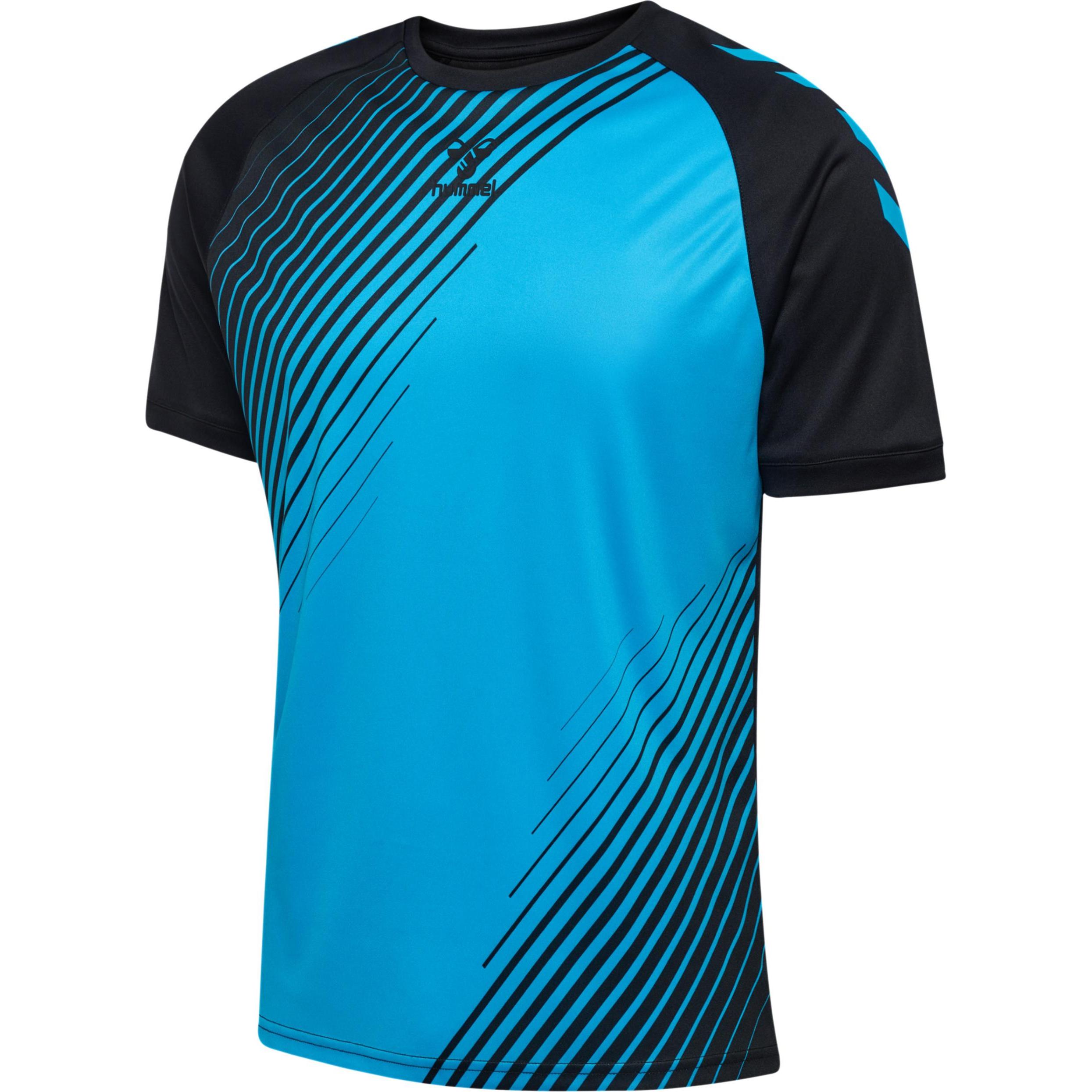 hummel, Herren, Sportshirt, Hmlgraphic Universe Jersey S/S (XL), Schwarz, XL