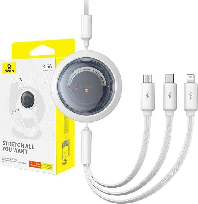 Produktbild Baseus USB A – USB Typ C, Lightning, Micro USB B (1.10 m, USB 3.0, 100 W)