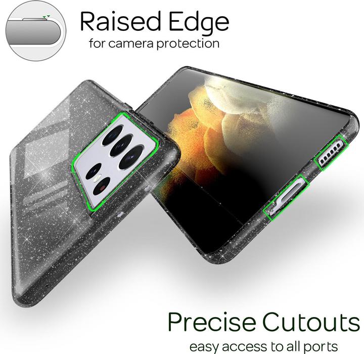 Immagine prodotto Nalia Custodia per cellulare Glitter (Samsung Galaxy S21 Ultra)