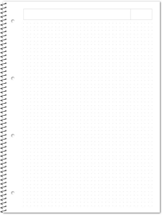 Immagine prodotto Ursus Collegeblock A4 80 Blatt punktkariert ws (A4, Punteggiato, Copertina rigida)