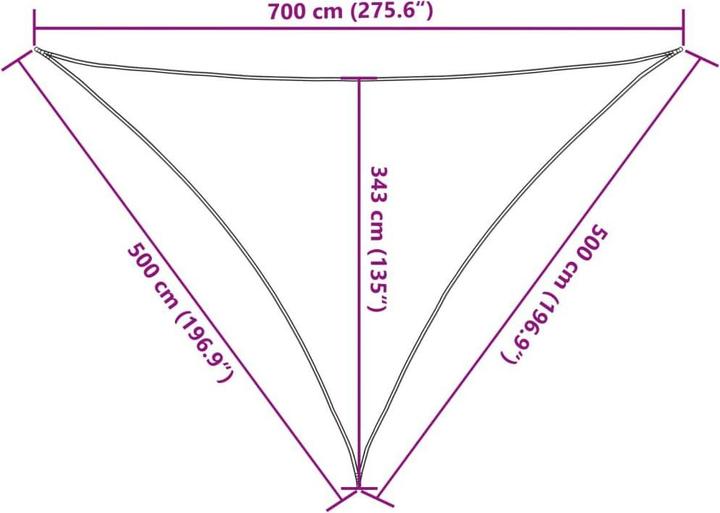 Image du produit vidaXL Sonnensegel (1500 x 700 cm)
