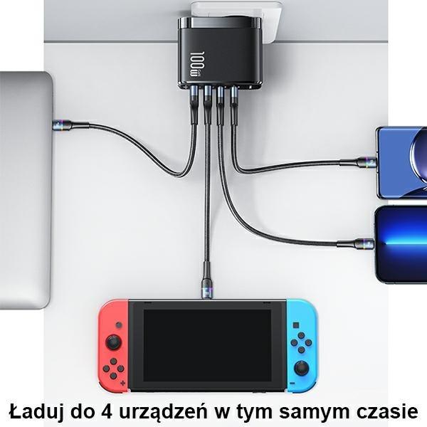 Immagine prodotto Usams Caricatore veloce GaN a 4 porte (100 W)