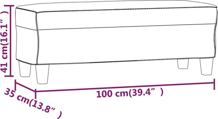 Actual product image vidaXL Bank (35 cm)