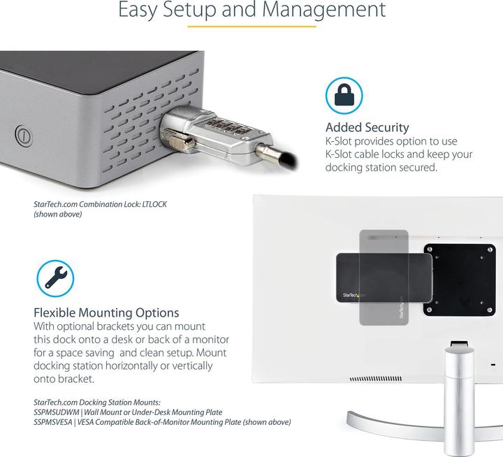 Immagine prodotto StarTech DK31C4DPPDUE (USB-C, 14 porte)