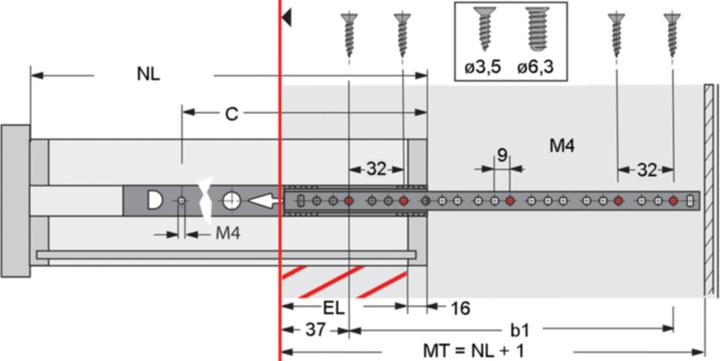 Image du produit Hettich Ka 1730/430