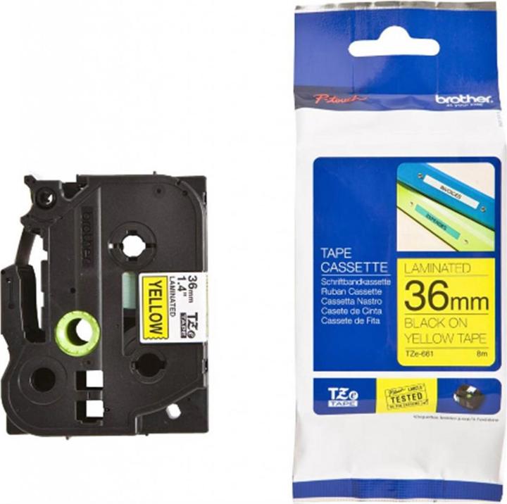 Immagine prodotto Brother Tze-661 (3.60 cm, Giallo, Nero)