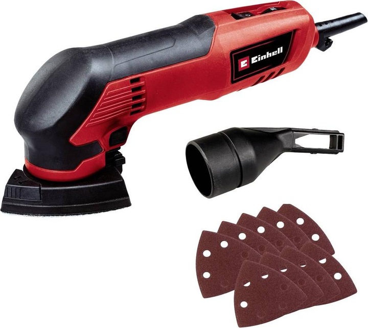 Immagine prodotto Einhell TC-DS 20 E 4464255 Levigatrice a delta con accessori 200W 90 x 90 x 90mm (Smerigliatrice a delta, 200 W)