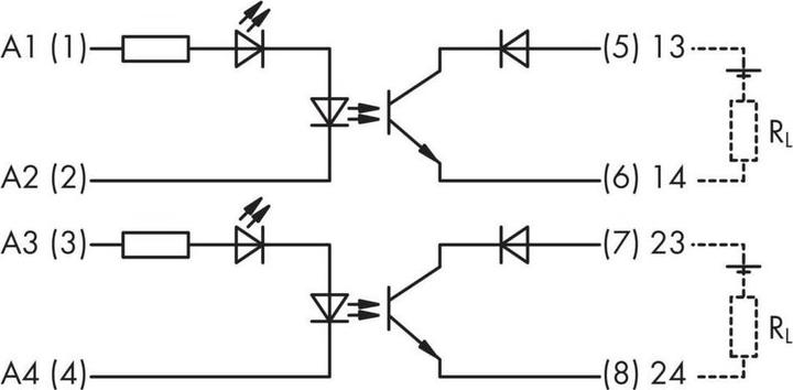 Produktbild Wago Optokopplerrelais 1 St. 857-14
