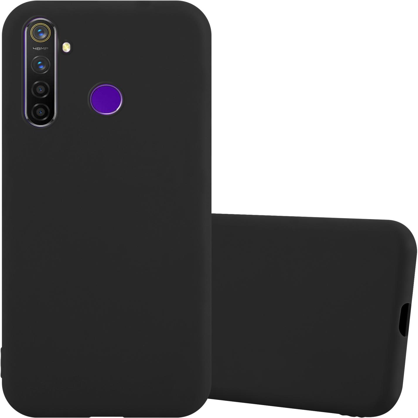 Cadorabo TPU Candy Hülle für Realme 5 / 5i / 6i / C3 (Realme 5i, Realme 6i, Realme C3, Realme 5), Smartphone Hülle, Schw...