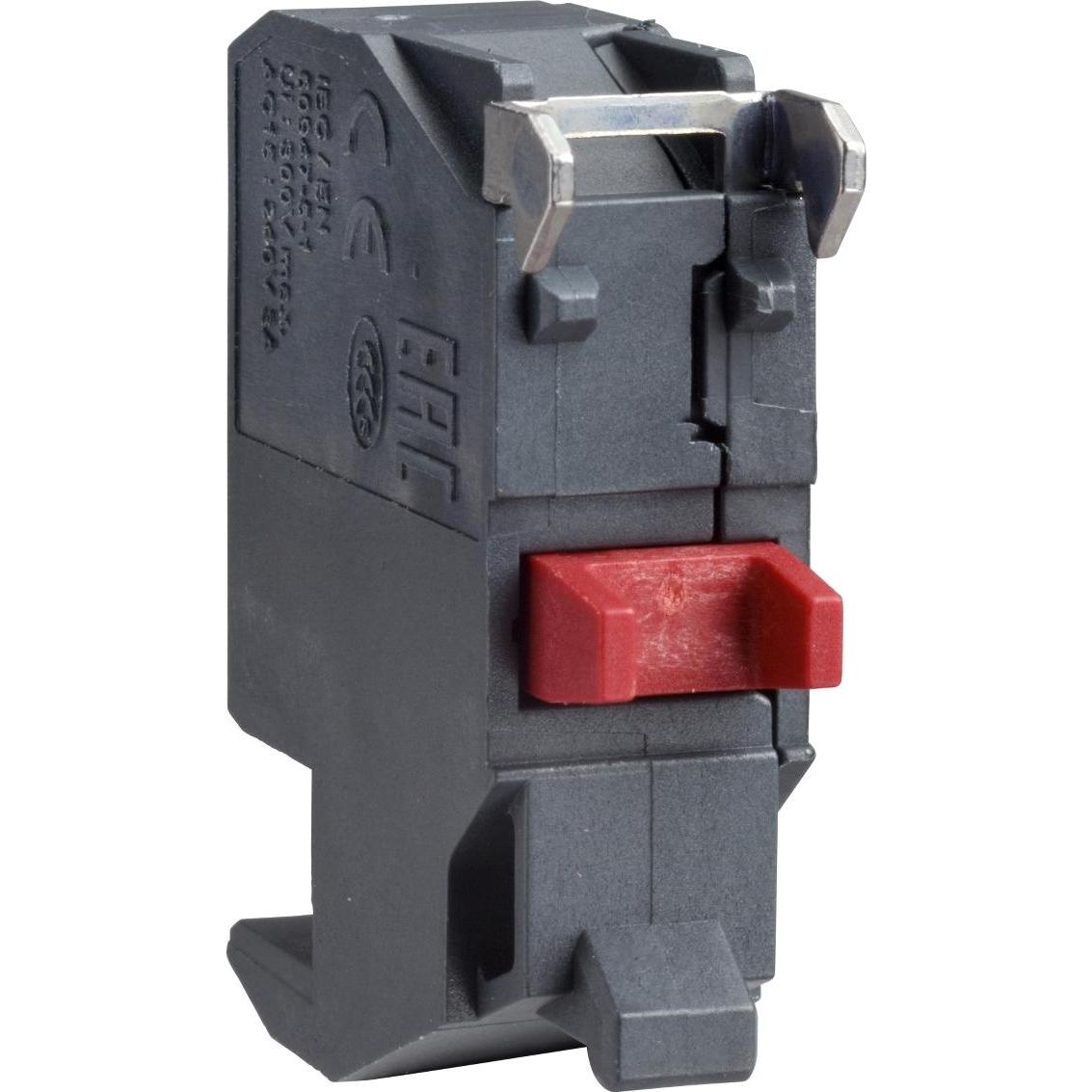 5x Schneider Electric Blocco interruttore ausiliario, ZBE Ř 22, 1Ö ZBE1024, Pulsante + Interruttore