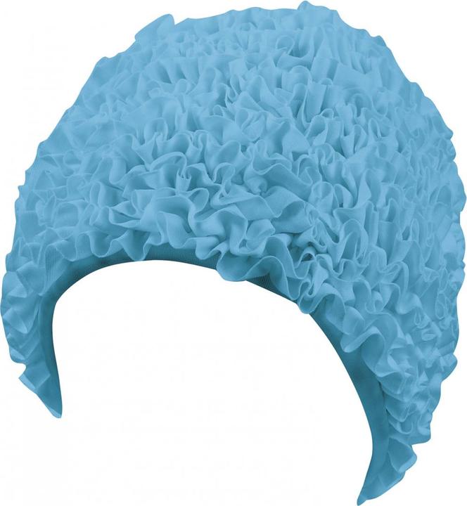 Beco Ruffled bonnet, uni standard | turquoise | STK