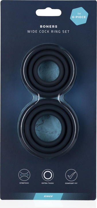 Actual product image Boners Wide Cockring Set (9 cm)