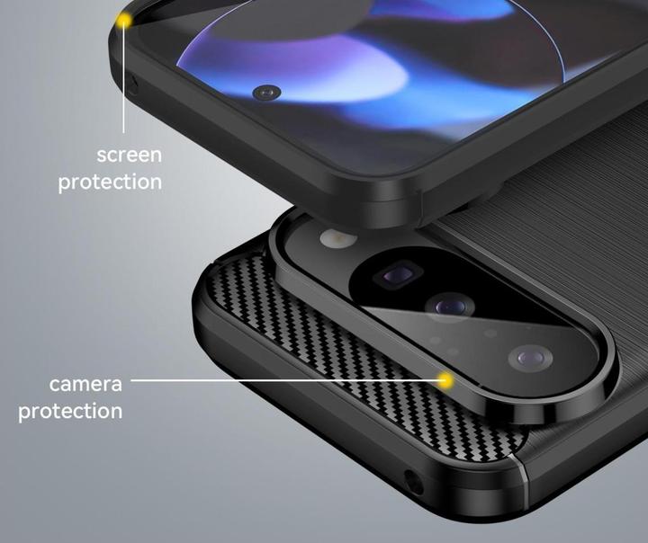 Produktbild Screenguard Carbon Brushed Soft TPU Hülle (Google Pixel 10)