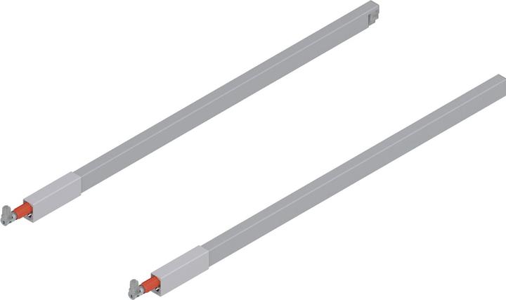 Actual product image Blum Longitudinal railing for front pull-out TANDEMBOX antaro, grey RAL 9006