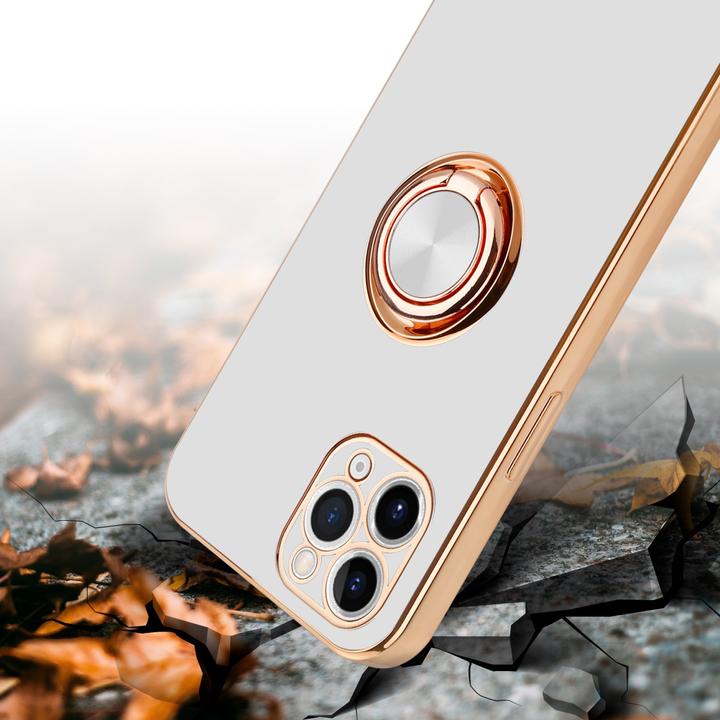 Produktbild Cadorabo Hülle für Apple iPhone 11 PRO MAX im TPU mit Kameraschutz und Ring LM089 Style (Apple iPhone 11 Pro Max)