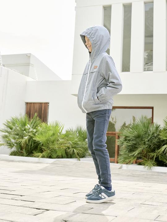 Immagine prodotto Vertbaudet Jungen Jacke aus Chambray mit Kapuze (98, 104)