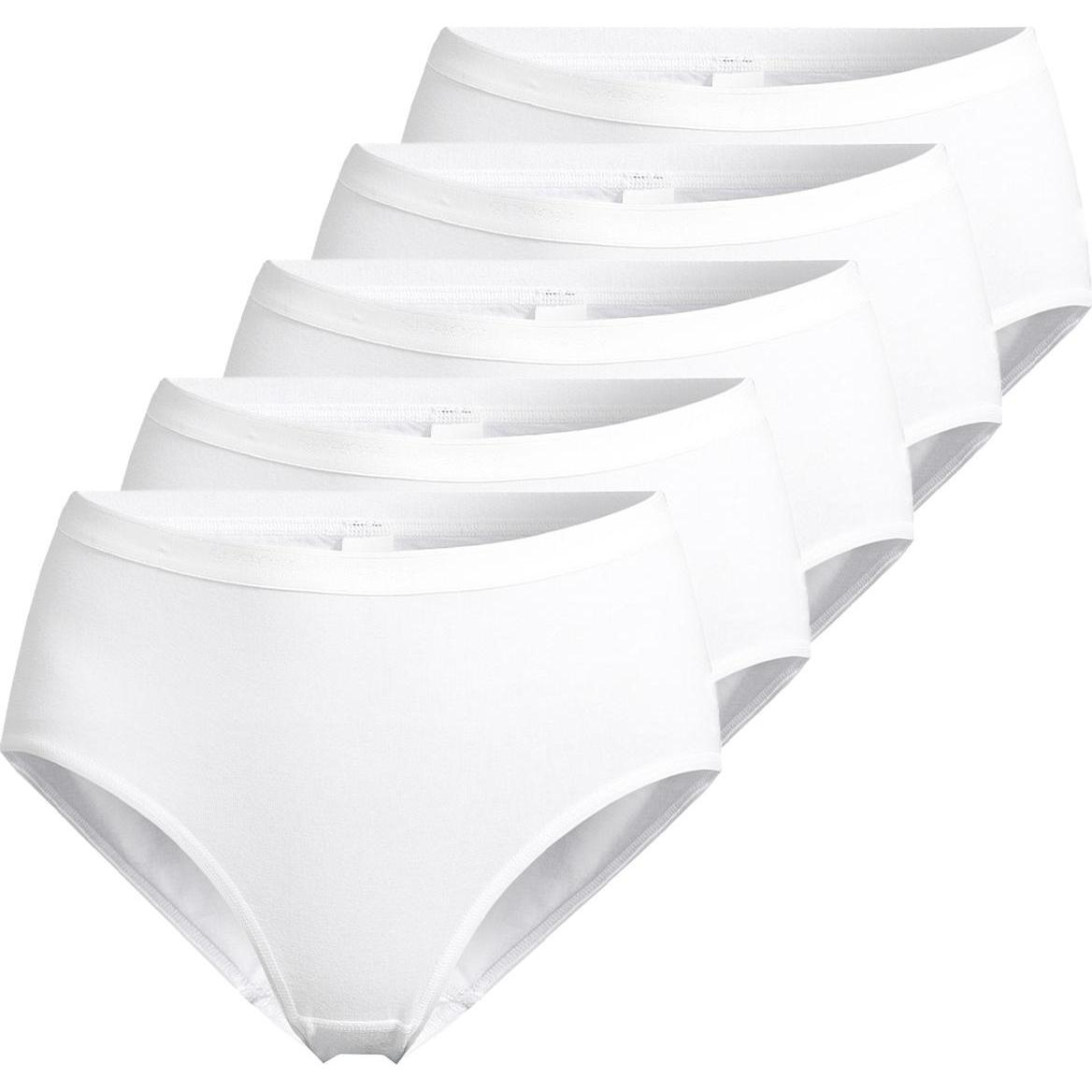 Speidel, Damen, Unterhosen, 5er Pack Everyday Maxi Slip, Weiss, (40, L, 5er Pack)