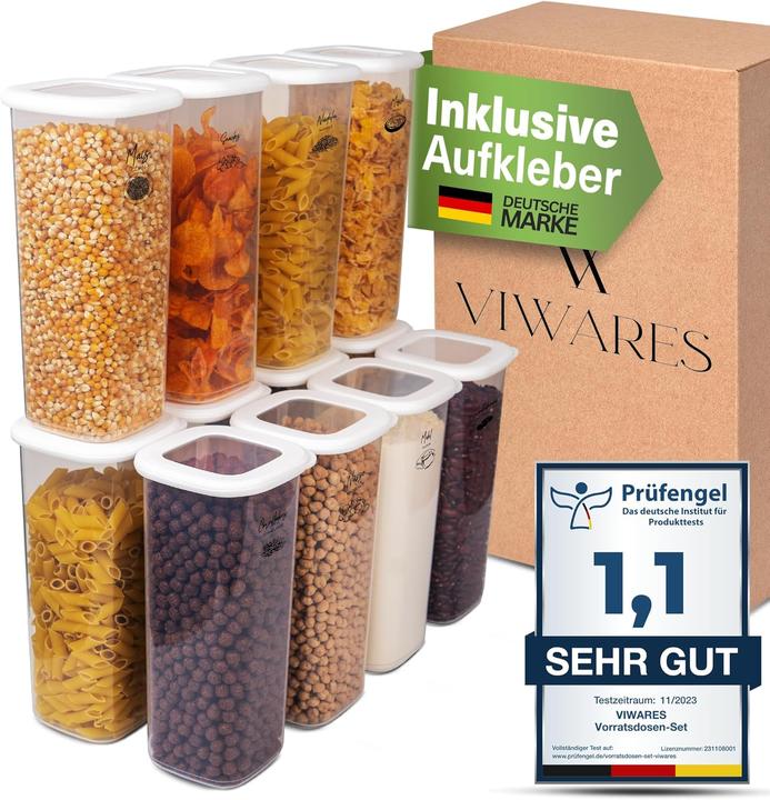 Immagine prodotto Viwares 12er Set Vorratsdosen (21 l)