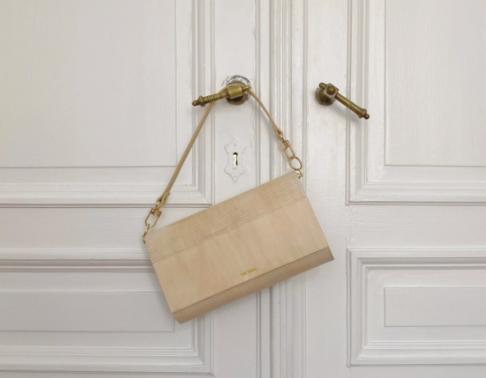 Immagine prodotto False Exklusive Handtasche HOLZ Ivory -RAW