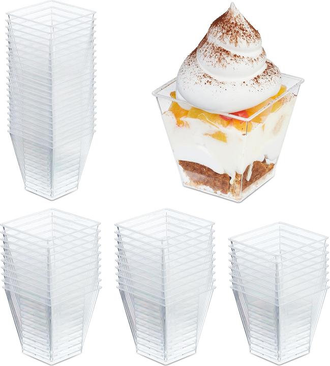 Relaxdays Dessertschalen (0.21 l, 50 x)