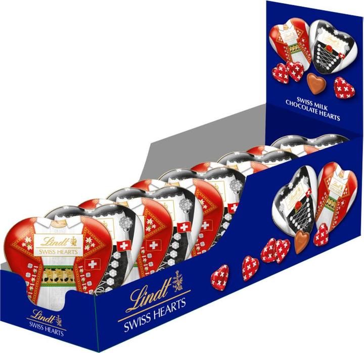 Image du produit Lindt Souvenir Coeurs Lait Boîte Coeur Edition Costume Traditionnel (90 g)